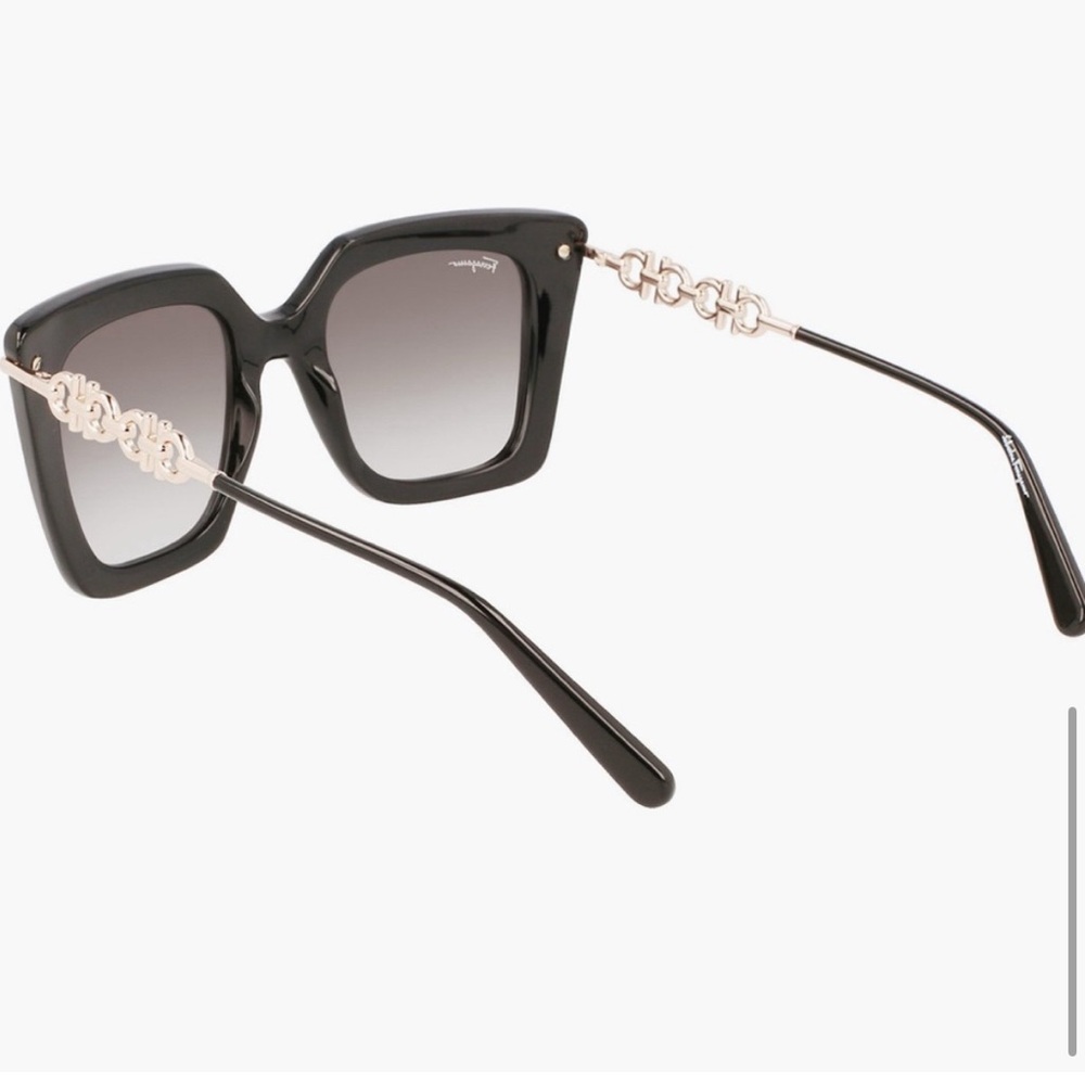 SALVATORE FERRAGAMO Gancini 51MM Rectangle Sunglasses - Picture 7 of 15